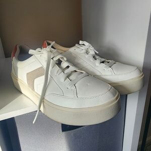 Dr. Scholl's White and Beige Women's Sneakers Size 8